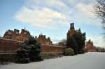 Aston Hall in winter.