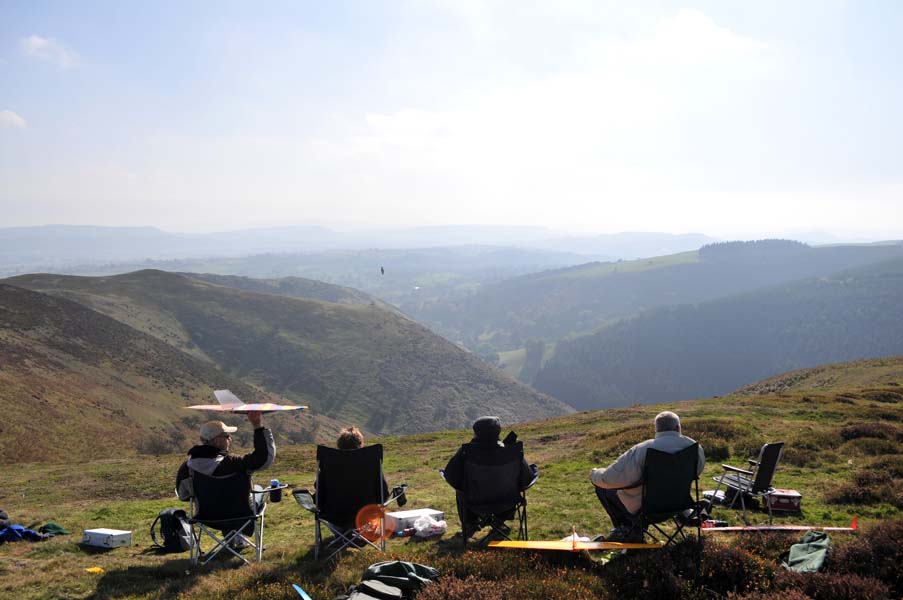 Hand launch, the Long Mynd.