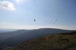 Slope soaring at the Long Mynd.