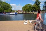 Geese enjoying the sunshine, Stratford upon Avon.