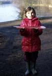Girl with an ice tray, Sutton park.