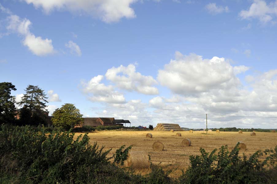 After the harvest, near Stratford upon Avon.