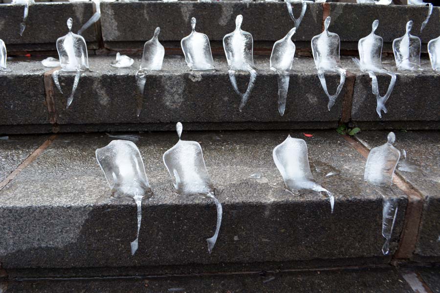 Slipping away, public art, Chamberlain Square.