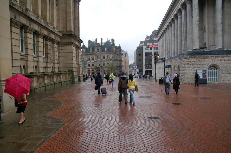 Bright brolley, Chamberlain Square.