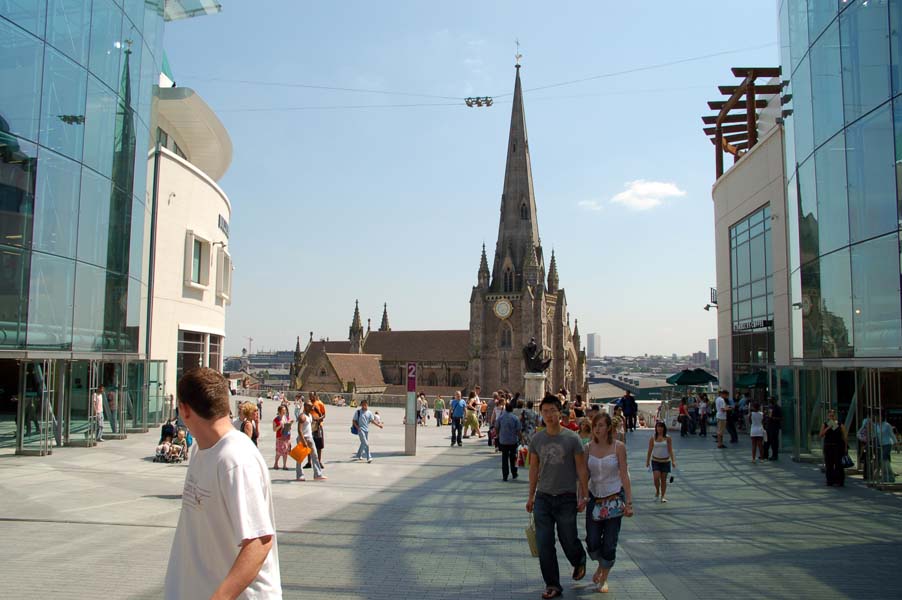 Looking at St Martin's, the new Bull Ring.