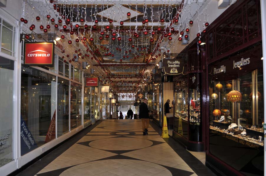 Piccadilly arcade.