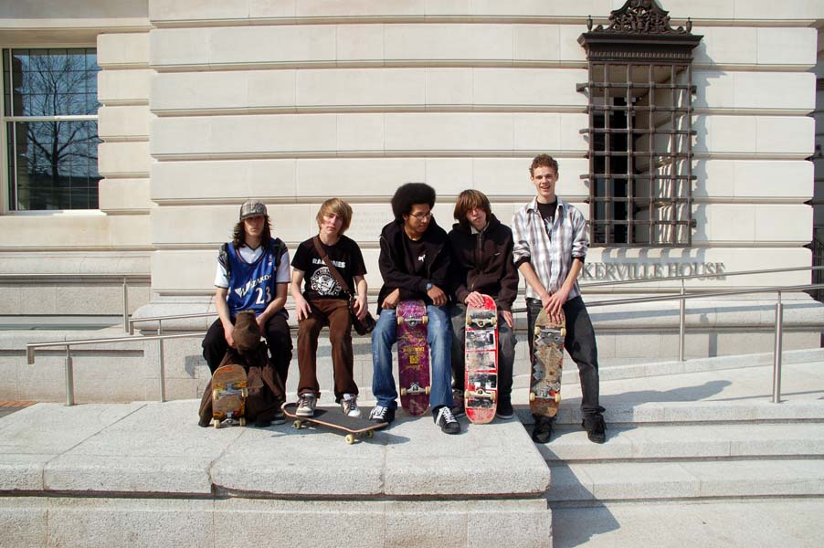 Skate boarders, Centenary Square.