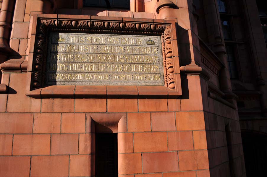 Stone laid by Queen Victoria.