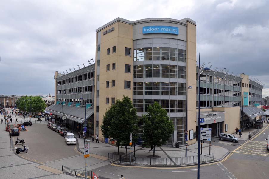 The Bull Ring and indoor market.