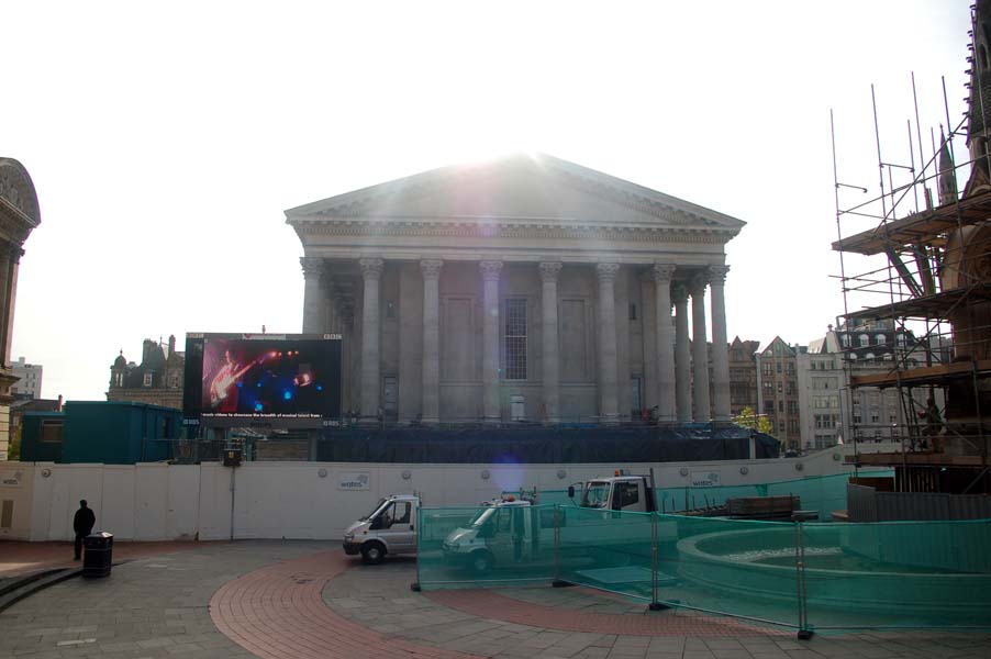 The Town Hall being upgraded.