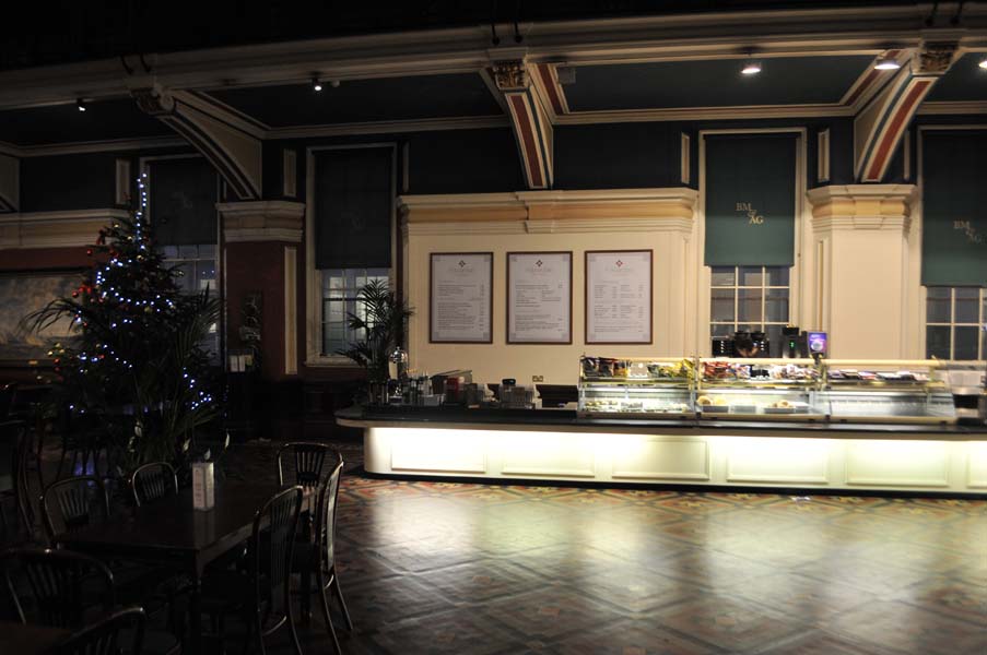 The cafe in the museum.