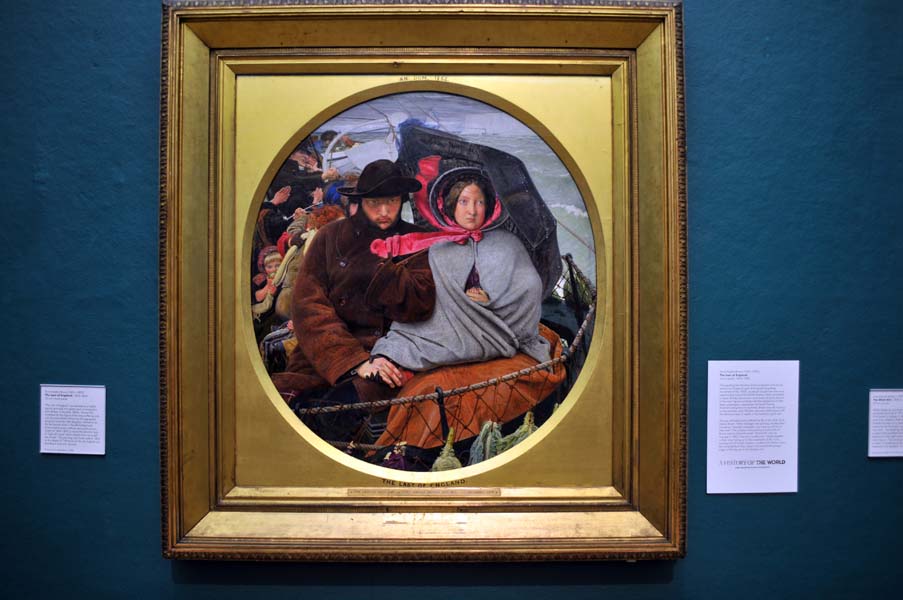 The last of England by Ford Madox Brown.