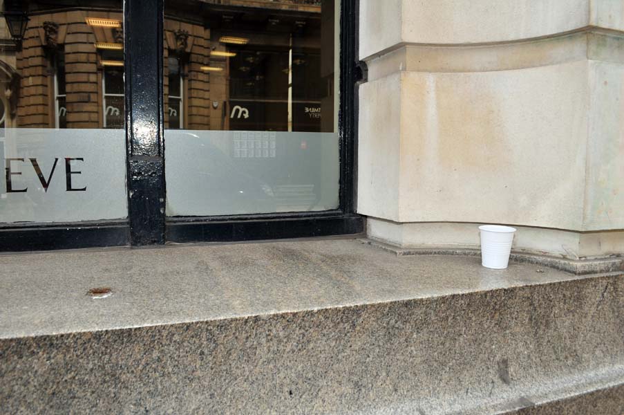 The white plastic cup, Colmore Row.