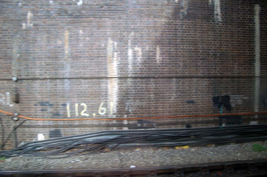 Trackside cable, entering the New Street tunnel.