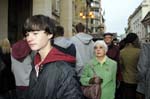 Portrait in the crowd, New Street.