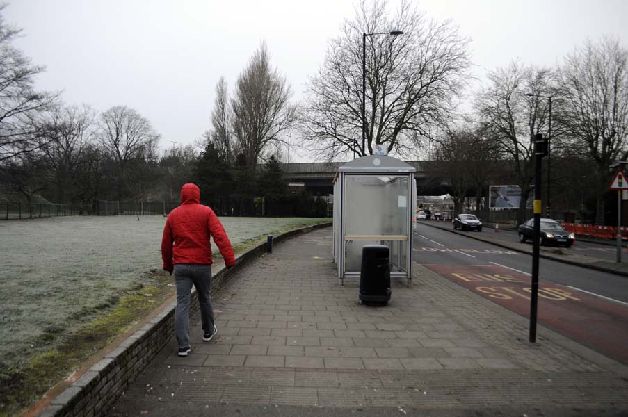 Man in a red jacket, Perry Barr.