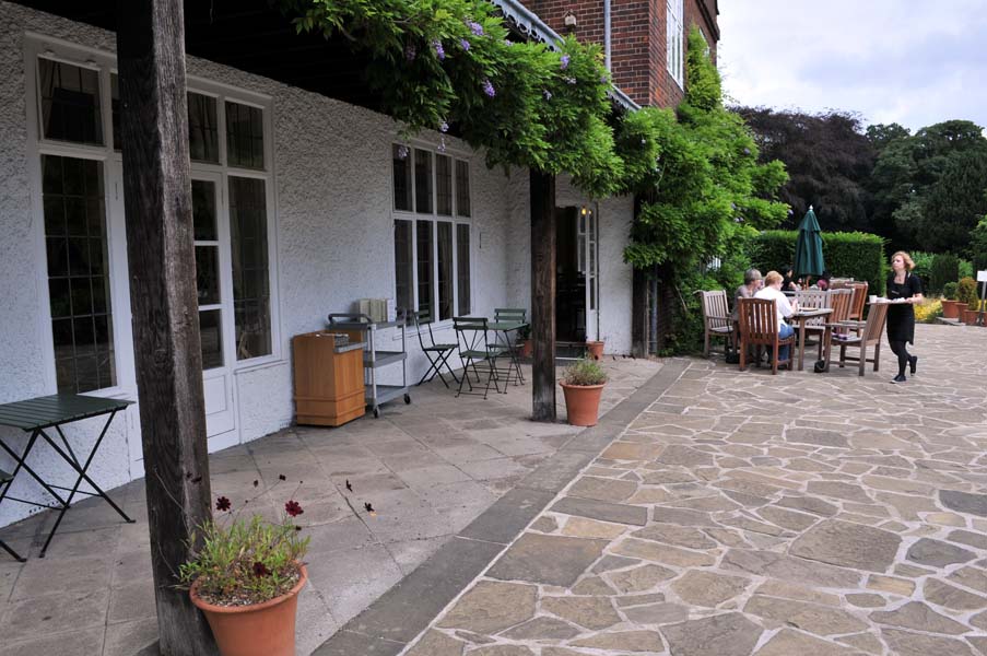 Tea on the terrace, Winterbourne house.