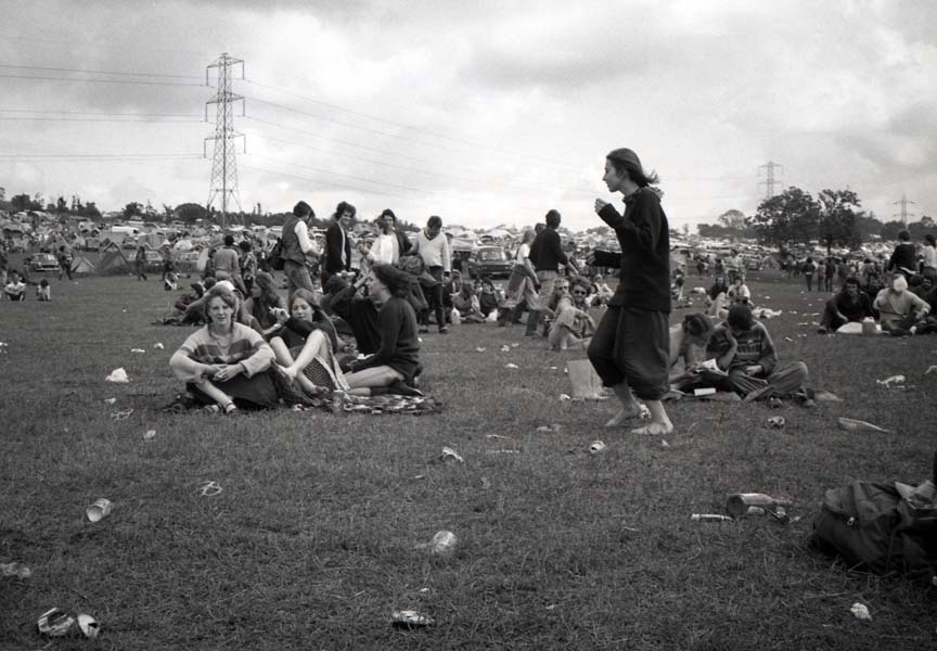 The dancer, the Glastonbury festival 1984.