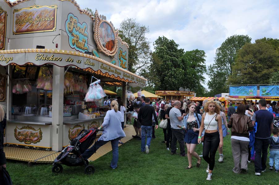 The candy floss stall, the Lichfield Bower.