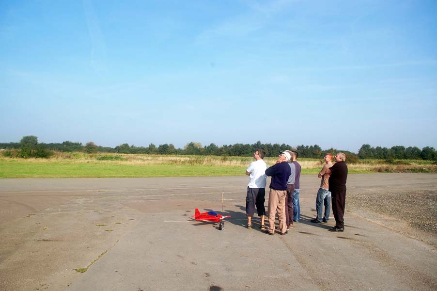 Watching Steve's jet in flight, Long Marston.