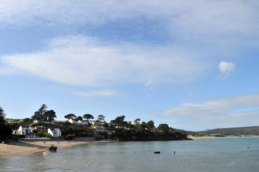 Fetching the boats, Abersoch.