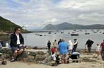 View from the Ty Coch Inn, Porthdinllaen.