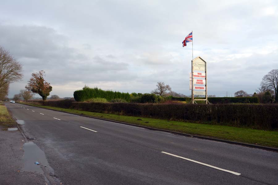 Garden centre sign, Staffordshire.