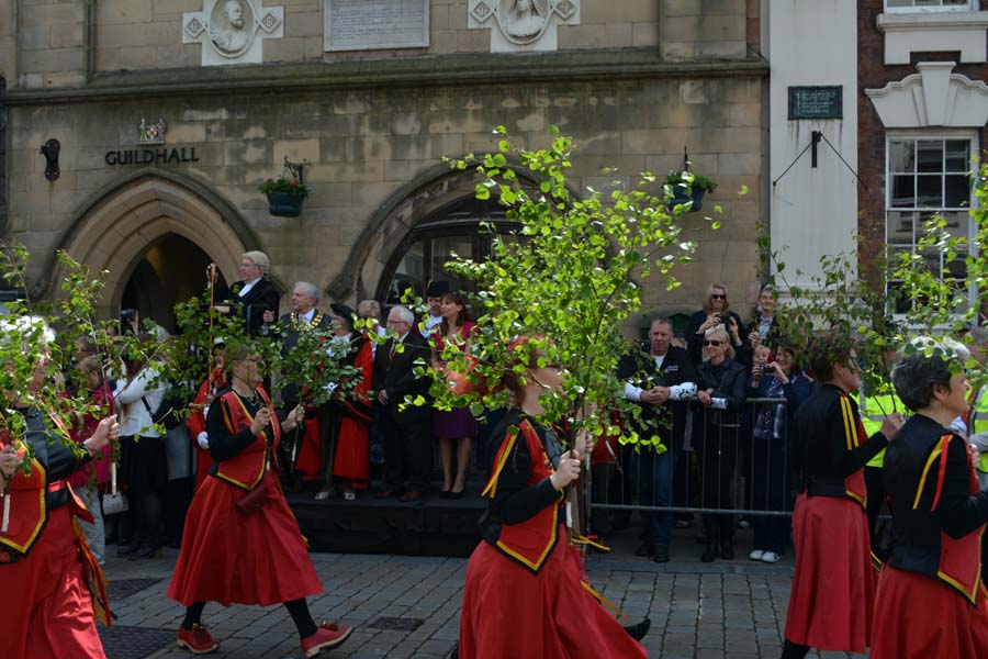 Morris dancers, the Lichfield Greenhill Bower.