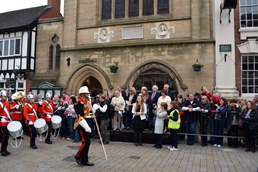 The band master, the Lichfield Greenhill Bower.