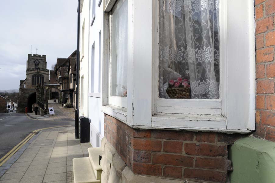 Flowers in a window, Warwick.