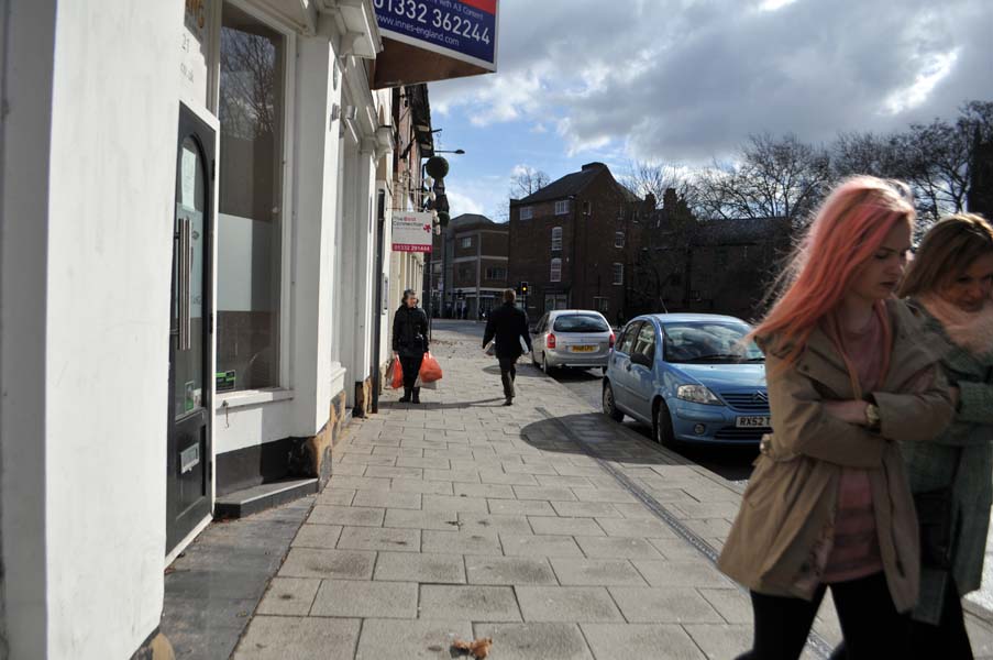 Girl with pink hair, Derby.