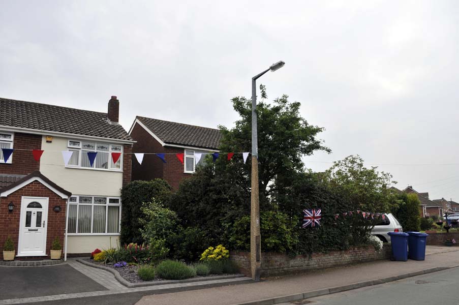 Jubillee flags, Stonnall.