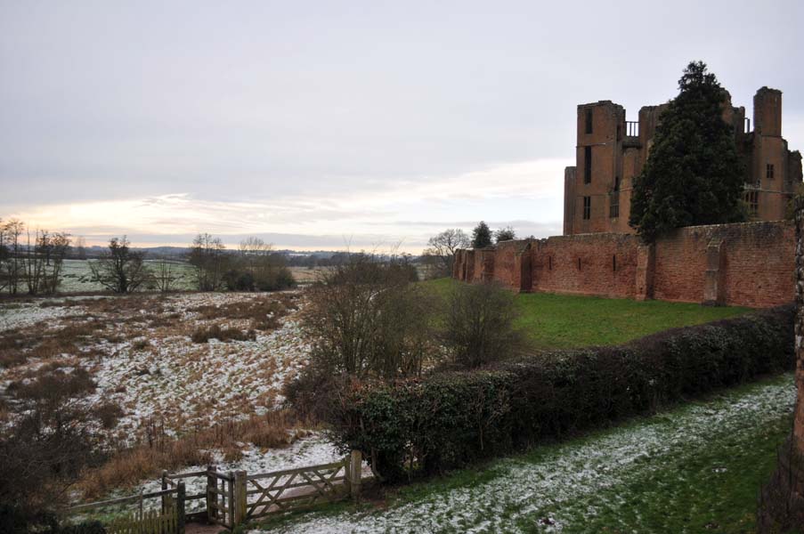 Kenilworth castle in winter.