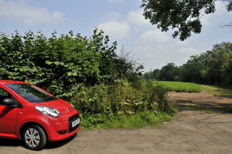 Parked car, Fradley.