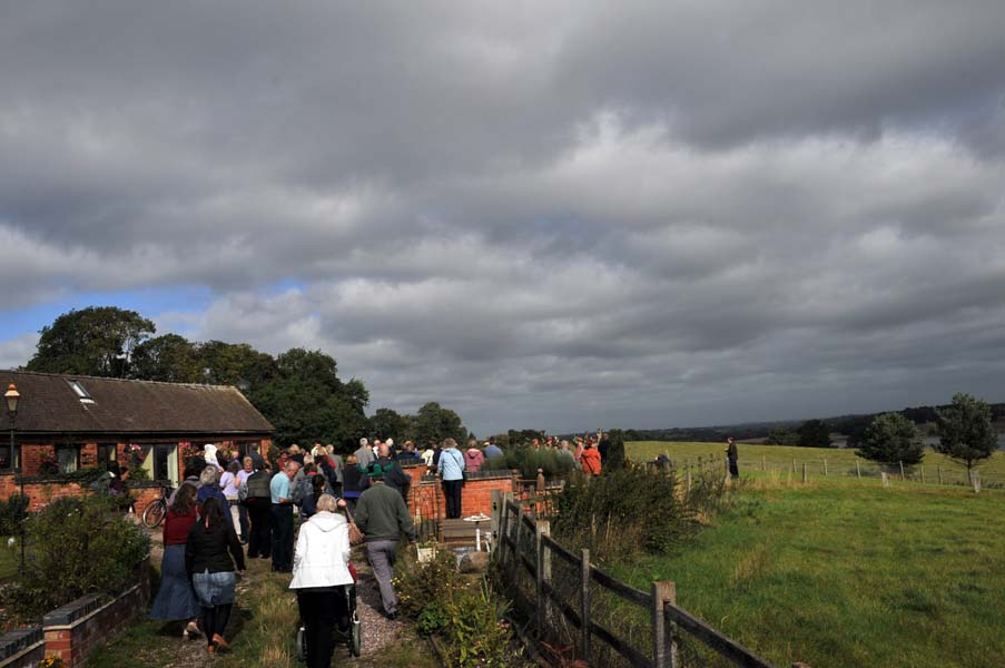 The crowd, the Abbotts Bromley horn dance.