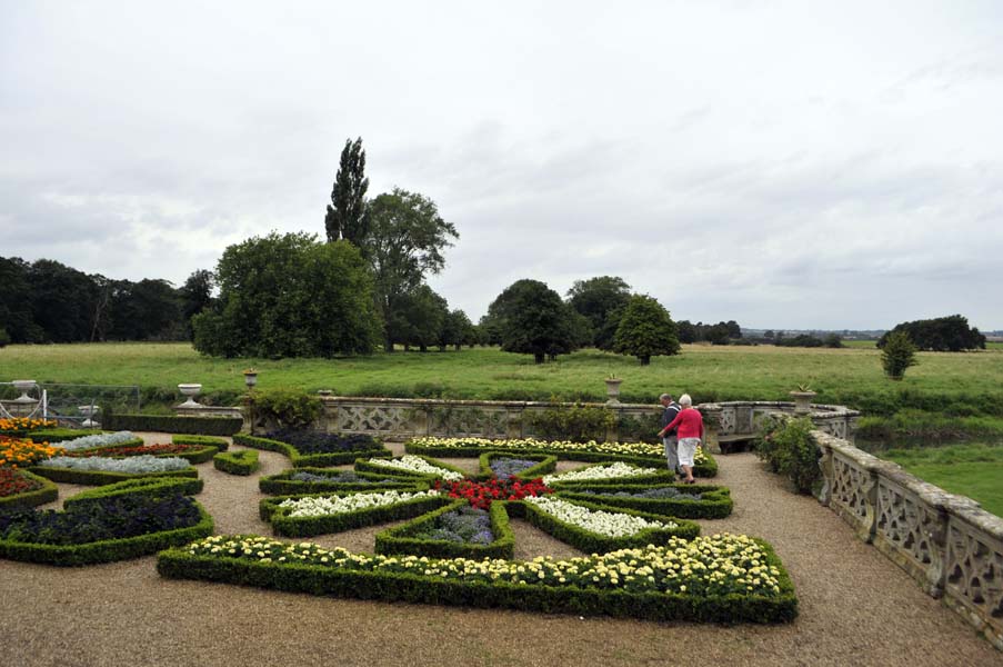 The gardens, Charlecote house.