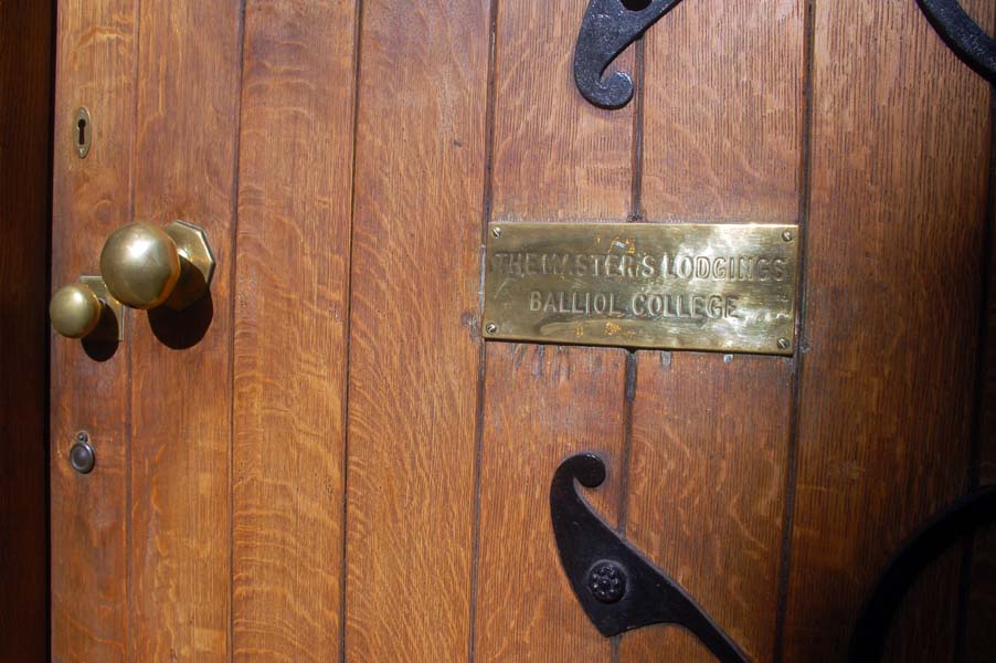 The master's door, Oxford.