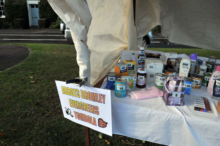 The tombola stall.