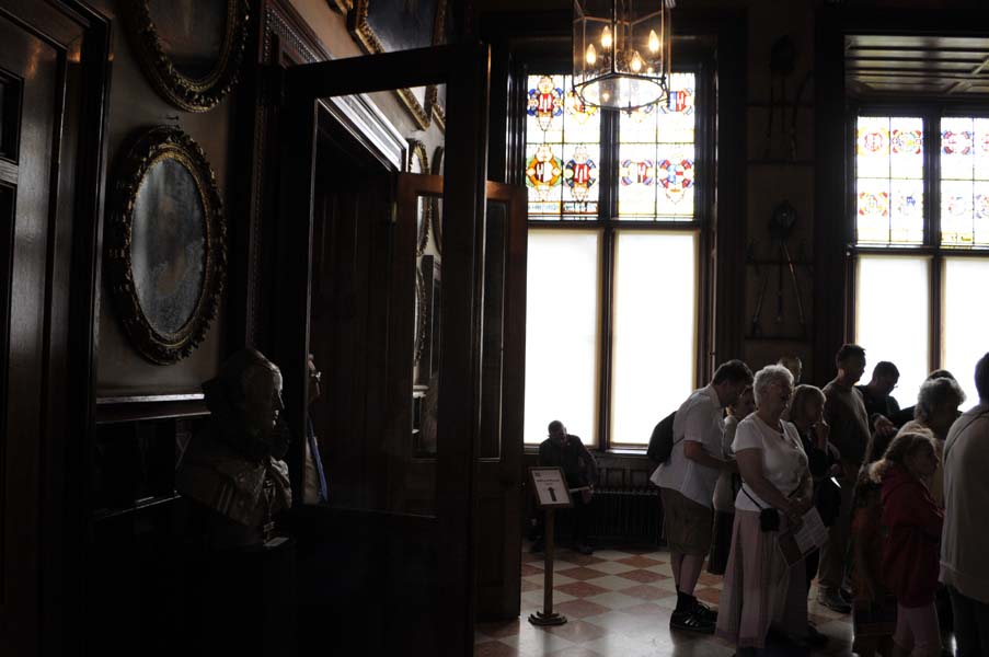 Visitors, Charlecote house.