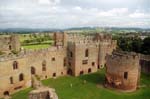 Bird's eye view, Ludlow castle.