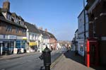 Looking down Coleshill High Street.