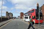 Man crossing the road, Dudley.