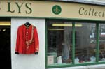 The red jacket, Hay on Wye.