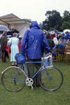 Wet cyclist, Canon Hill park.