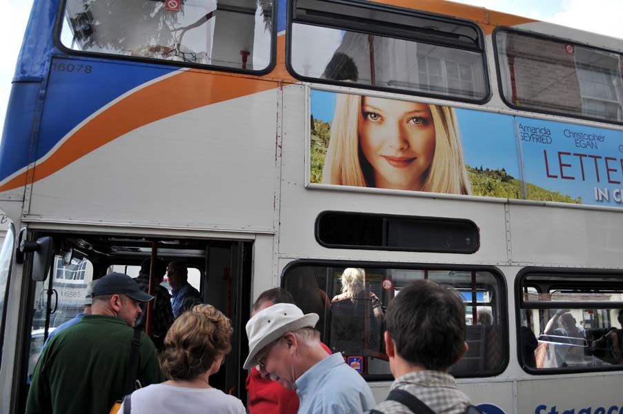 The bus home.