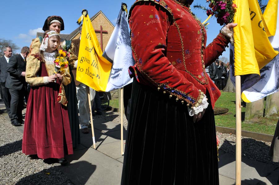 The red tunic, Shakespeare birthday celebrations, Straford upon Avon..