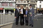 Posies posing, Shakespeare's birthday celebrations, Stratford..