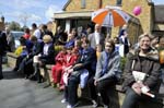 The crowd at the Shakespeare birthday celebrations, Stratford..