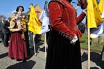 The red tunic, Shakespeare birthday celebrations, Straford upon Avon..